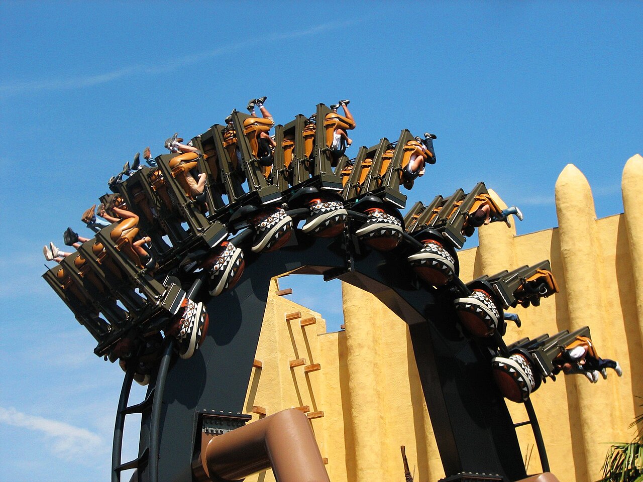 Black Mamba roller coaster at Phantasialand