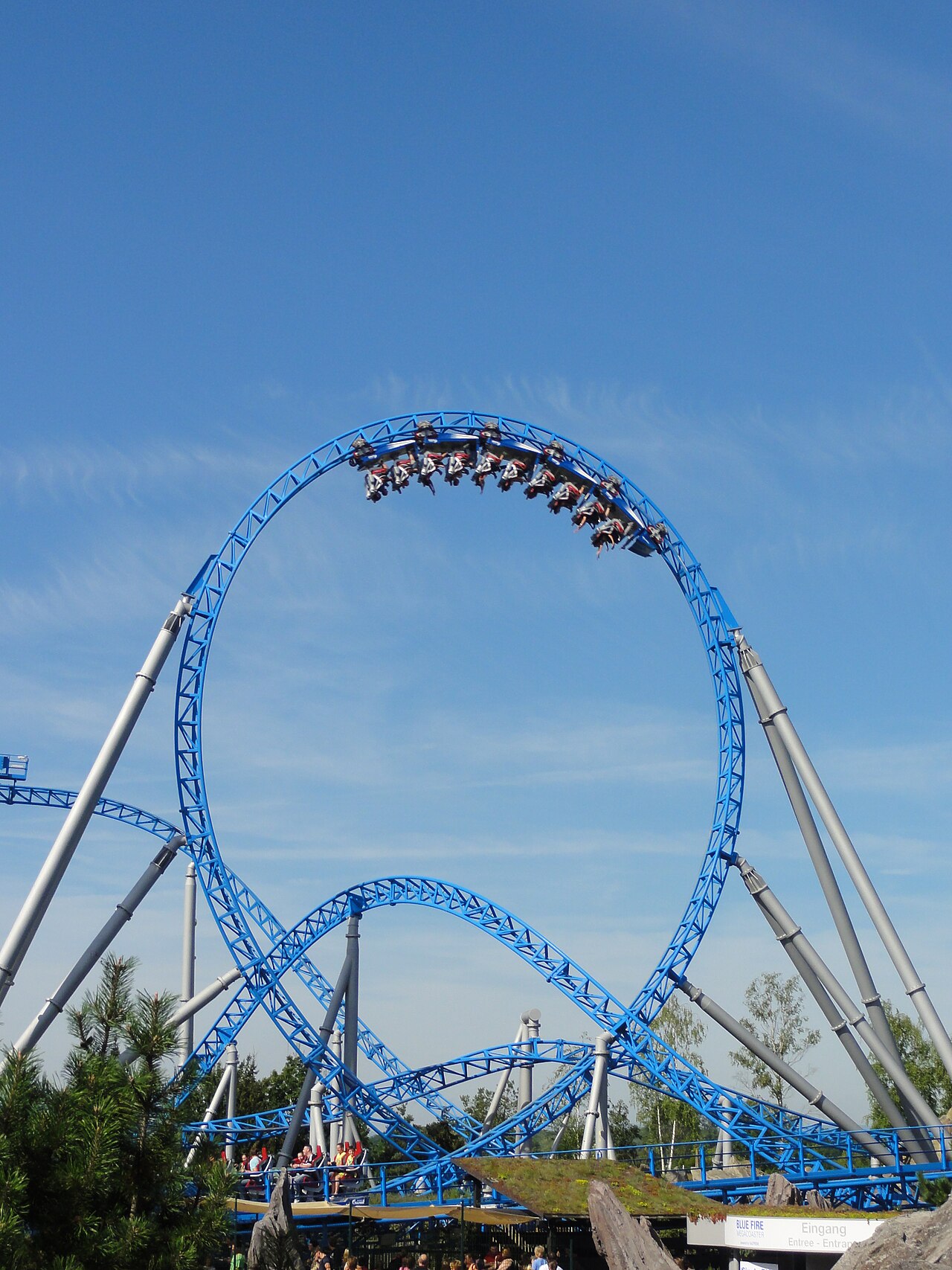 Blue Fire roller coaster at Europa-Park