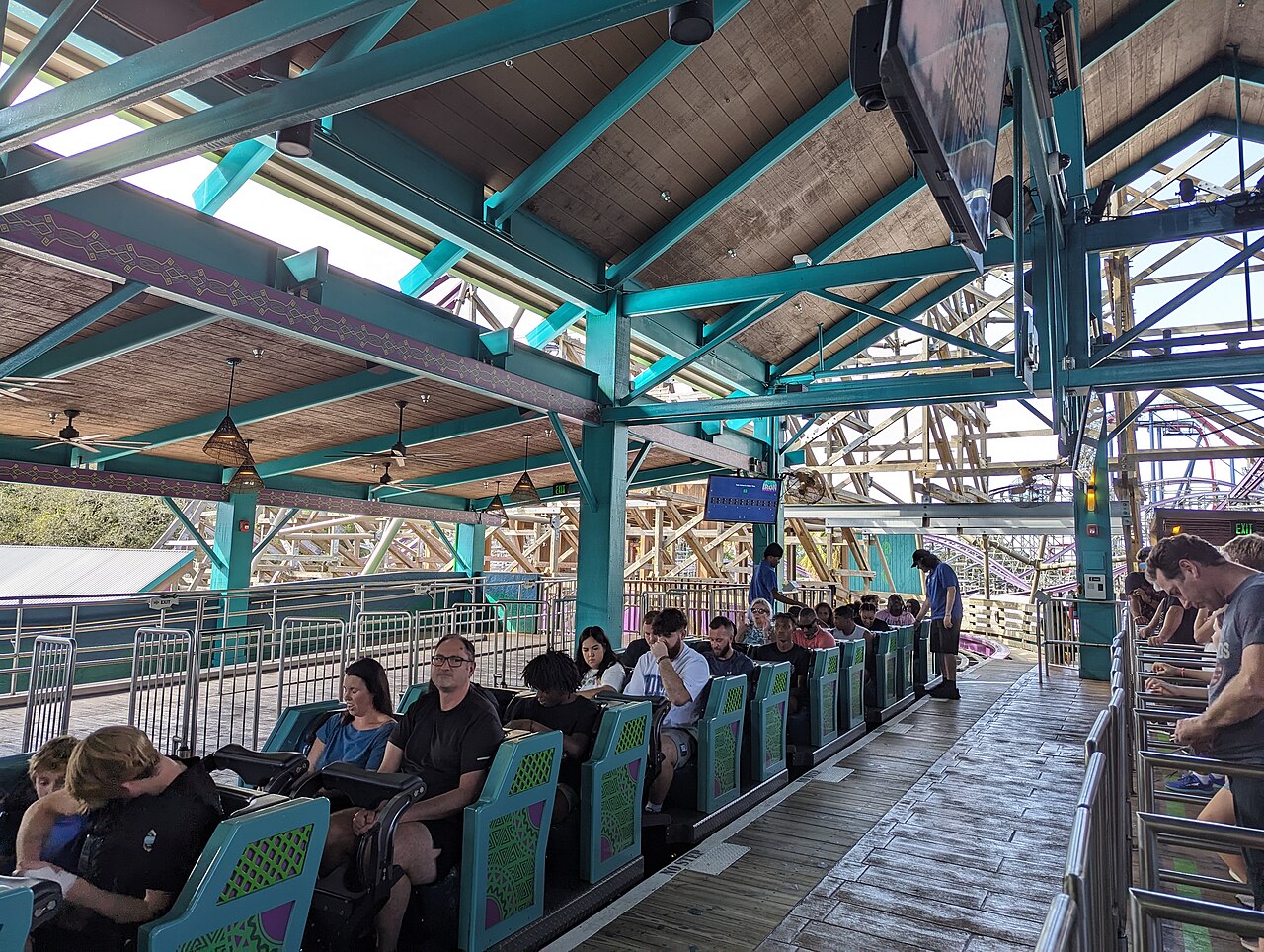Iron Gwazi roller coaster at Busch Gardens Tampa