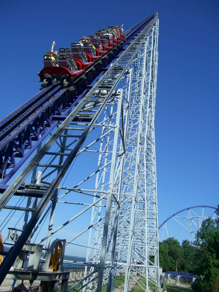 Millennium Force roller coaster at Cedar Point