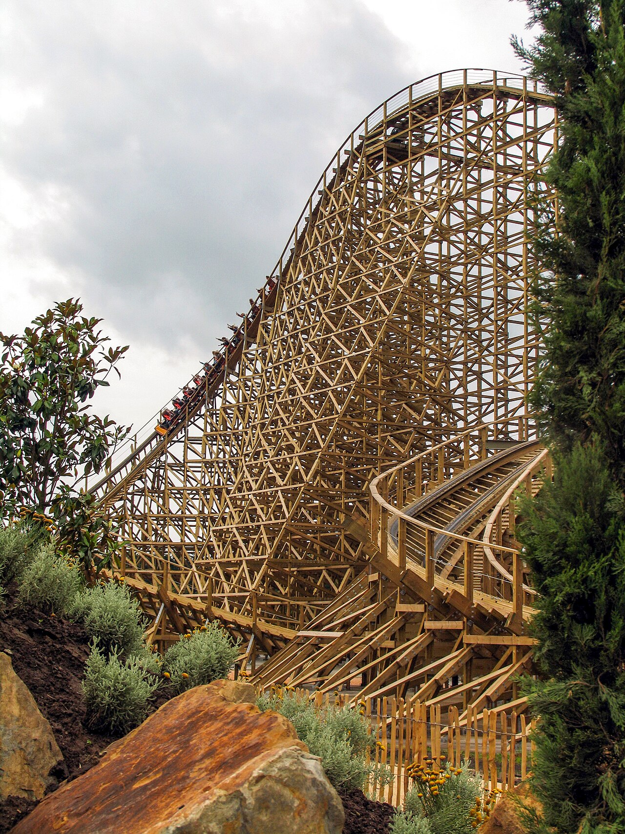 Troy roller coaster at Toverland