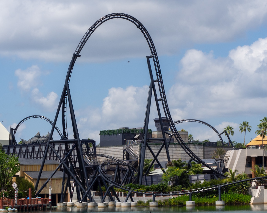VelociCoaster roller coaster at Universal Islands of Adventure